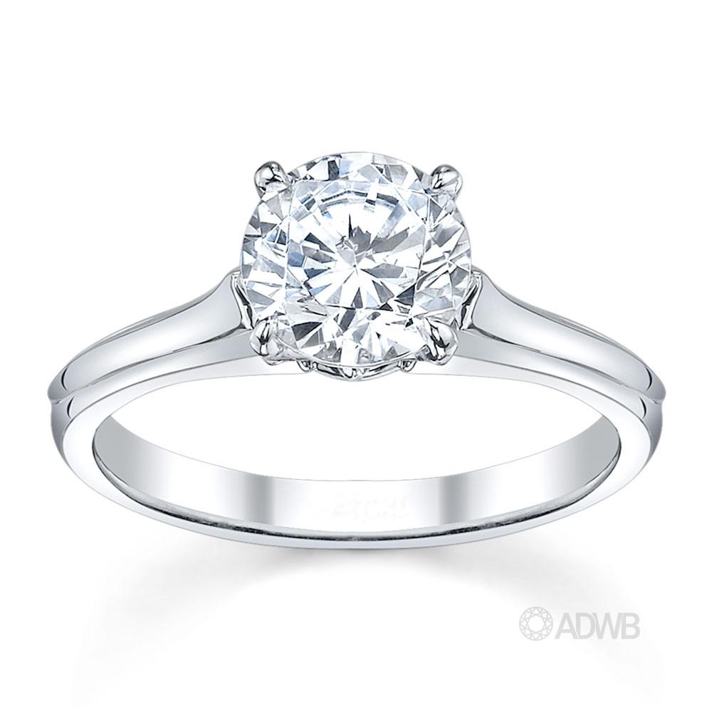 Australian Diamond Broker - Ashley round brilliant cut diamond solitaire ring