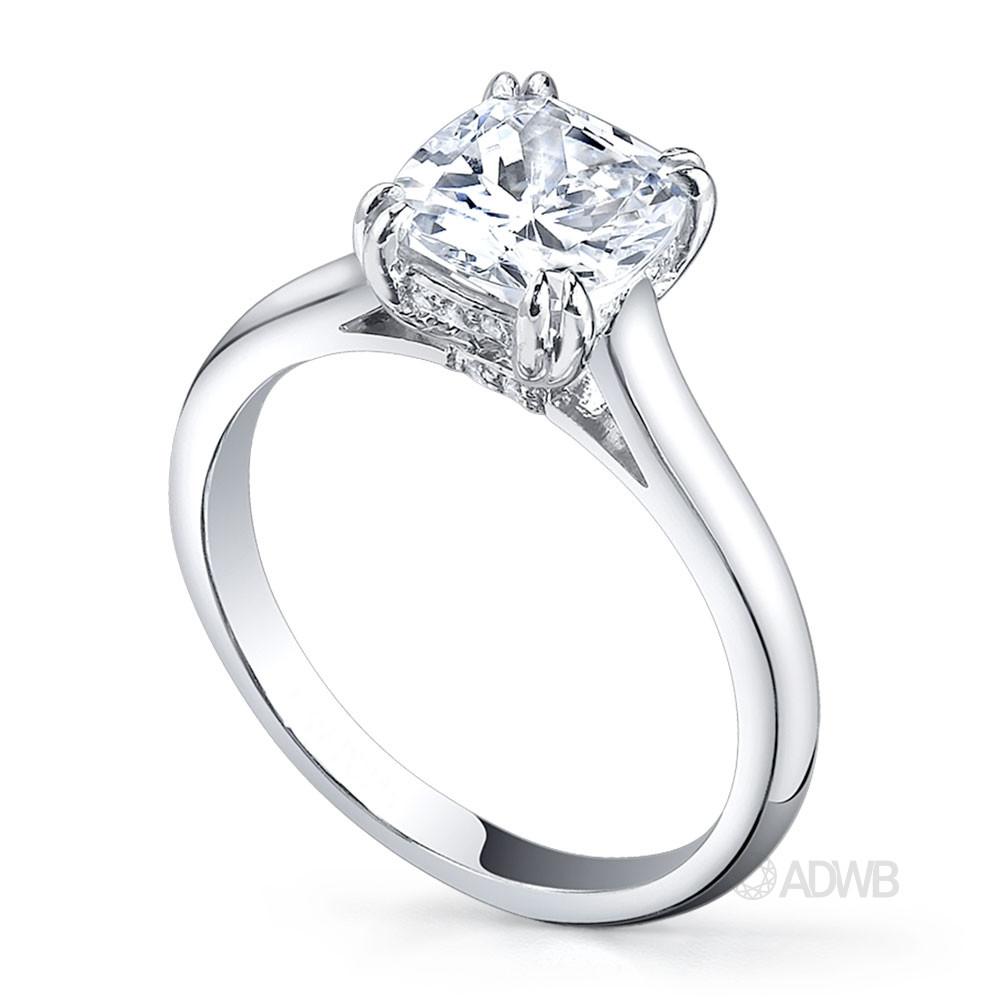Corsica round brilliant cut diamond solitaire ring