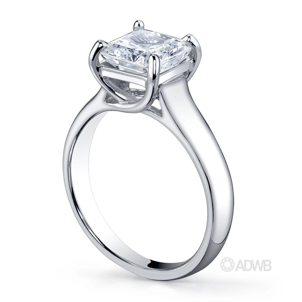 Royal X prong princess cut ring