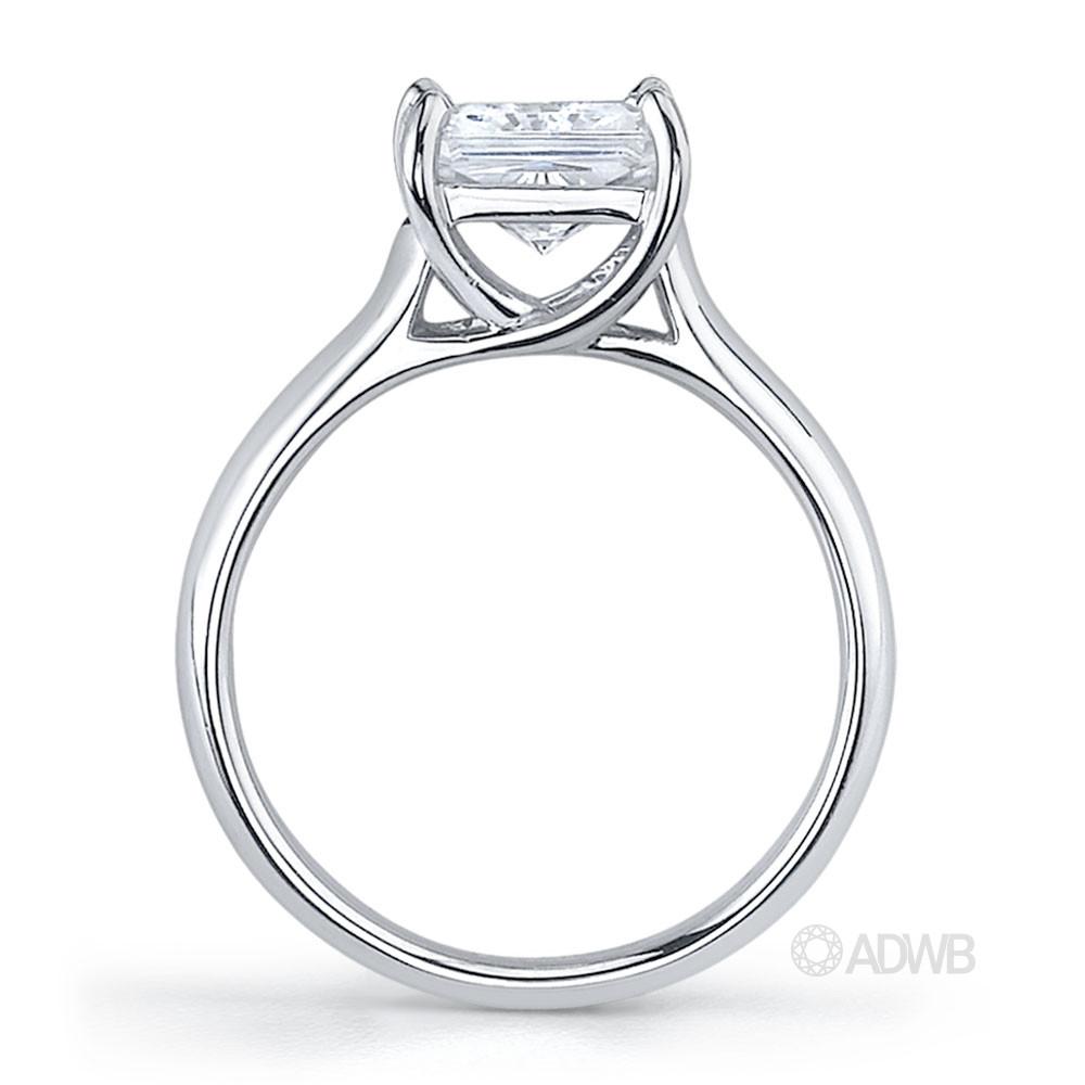 Royal X prong princess cut ring