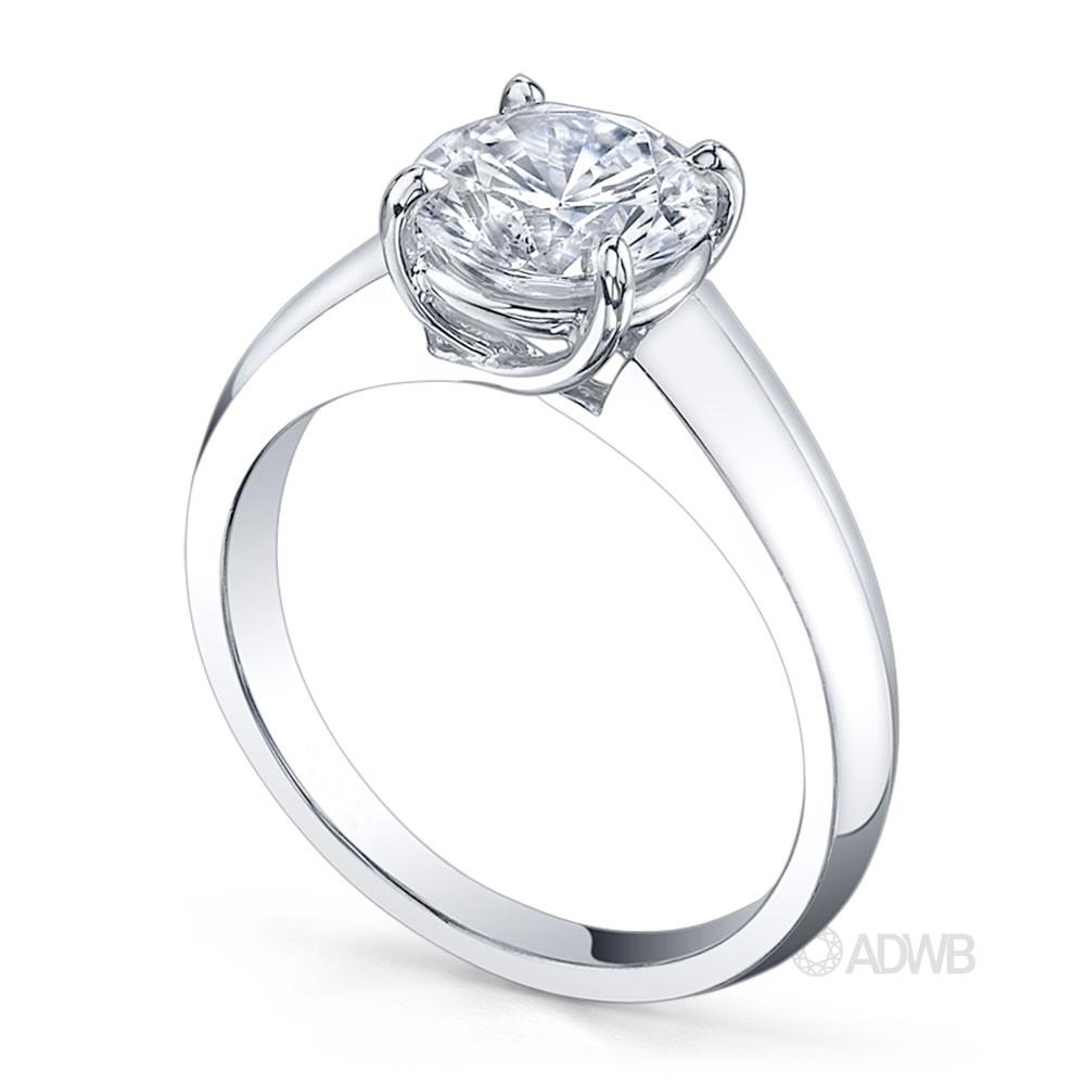 Surprise round brilliant cut diamond ring