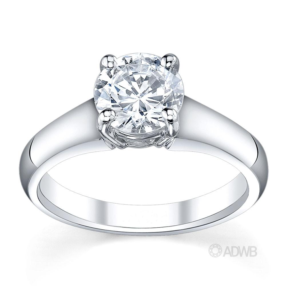 Australian Diamond Broker - Venus 4 claw round brilliant cut diamond solitaire ring