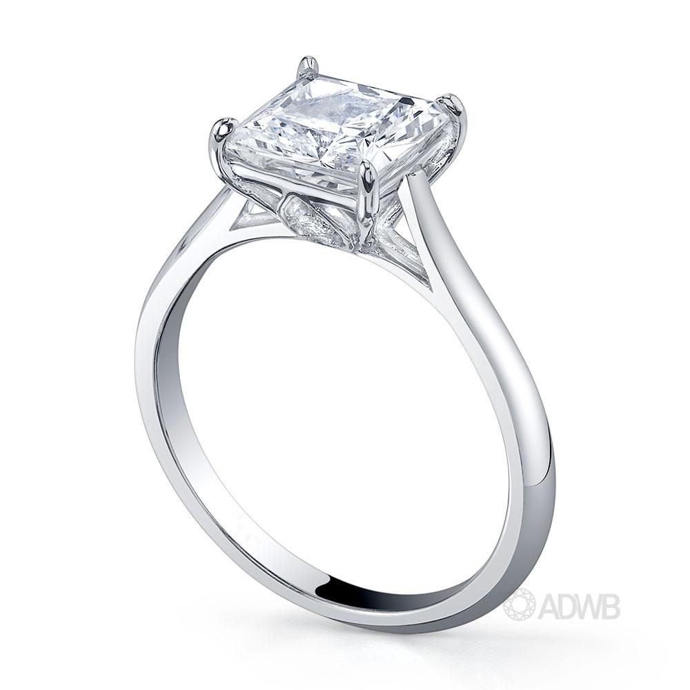 Serenity Princess cut diamond ring