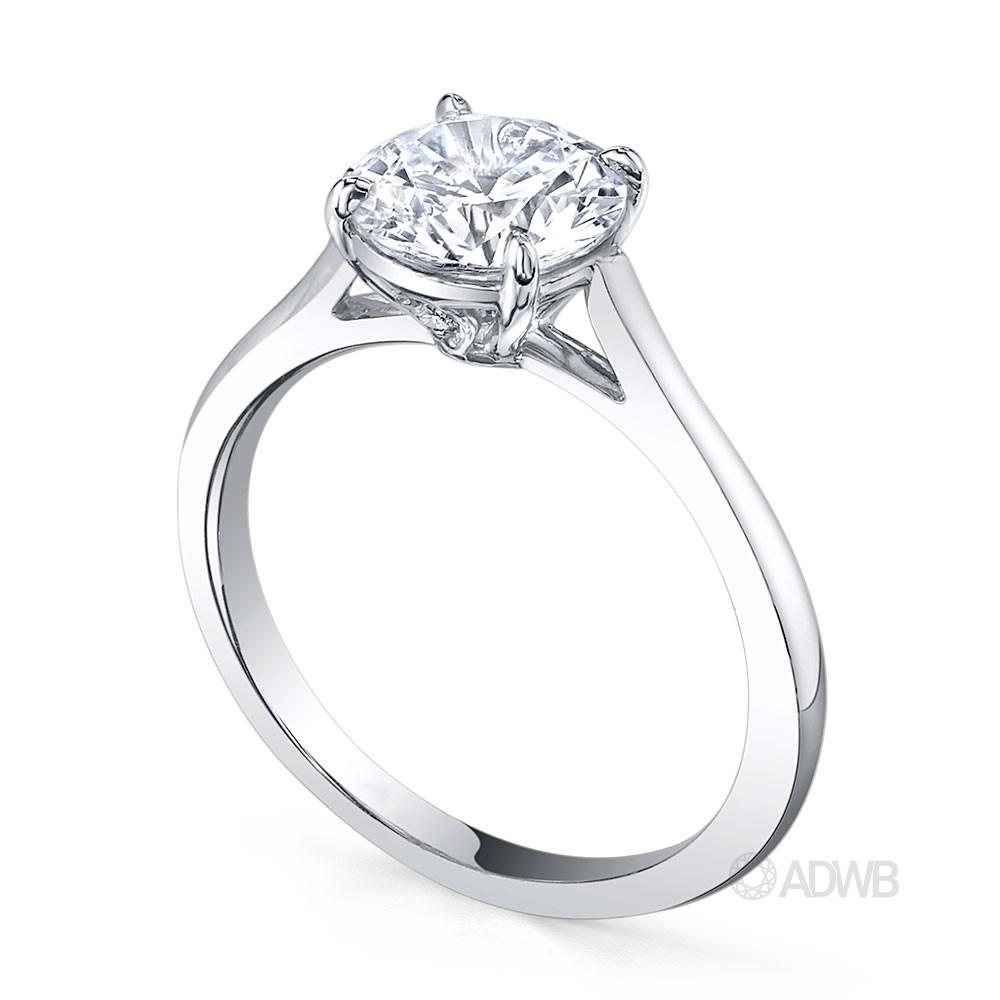 Serenity round brilliant cut diamond ring