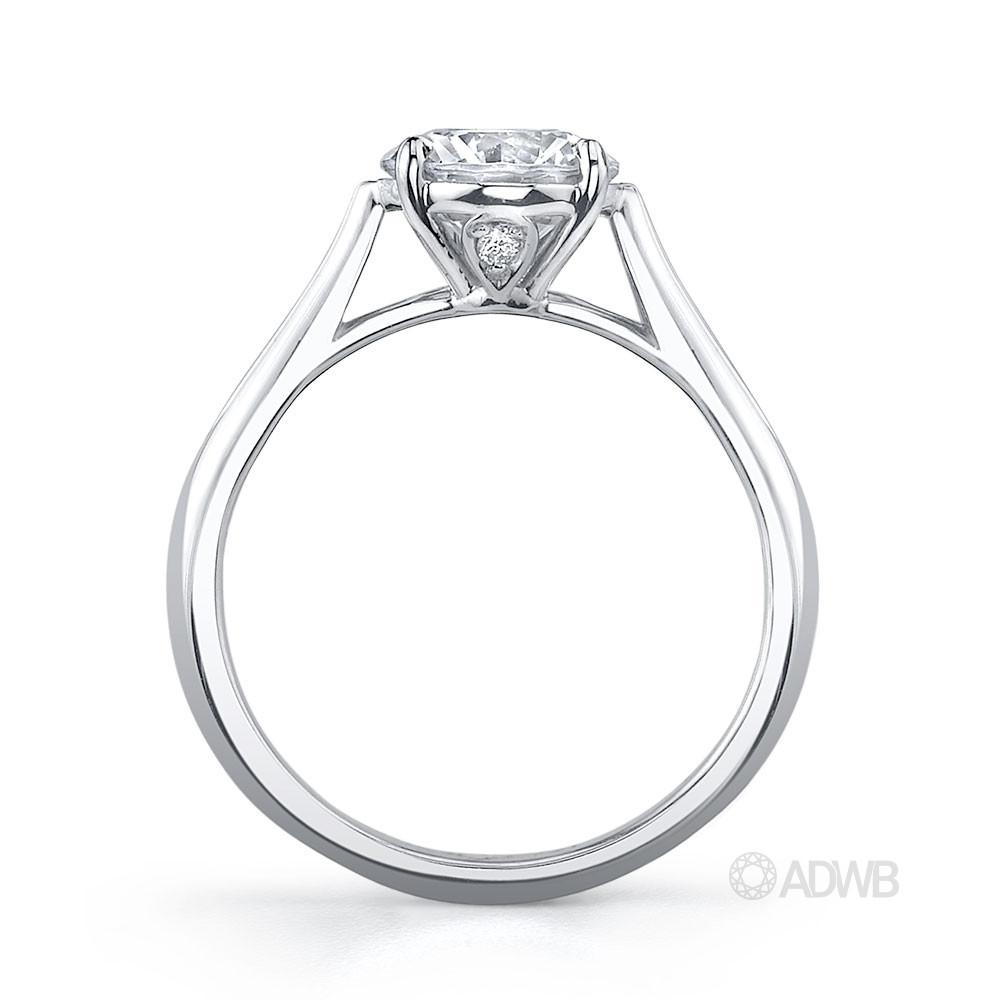 Serenity round brilliant cut diamond ring