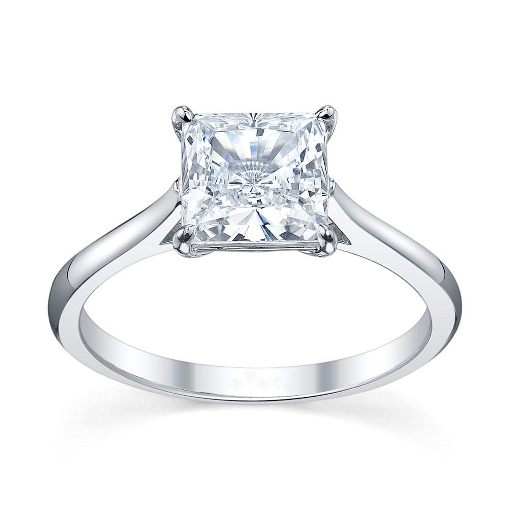 Australian Diamond Broker - Traditional princess cut diamond ring
