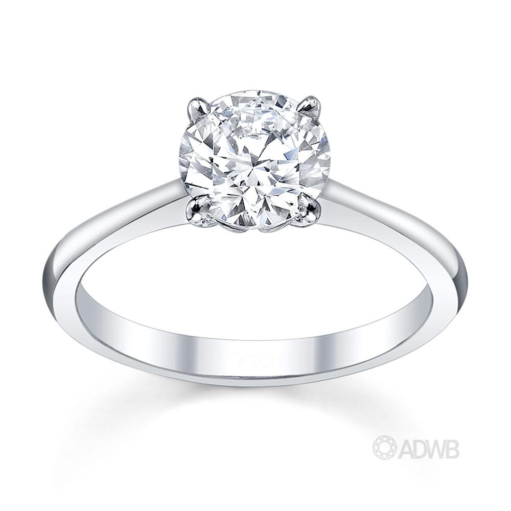 Australian Diamond Broker - Emily round brilliant cut diamond solitaire ring