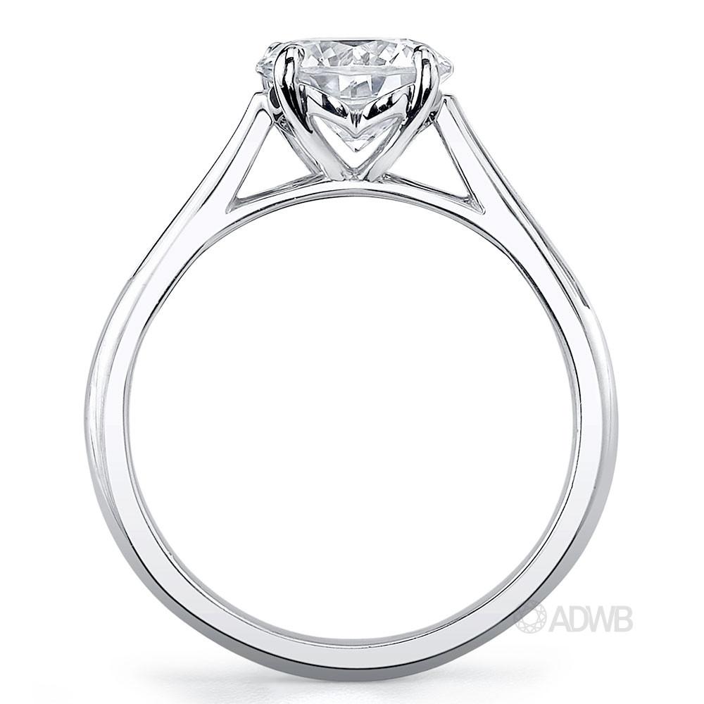 Coco 4 claw round brilliant cut diamond solitaire ring
