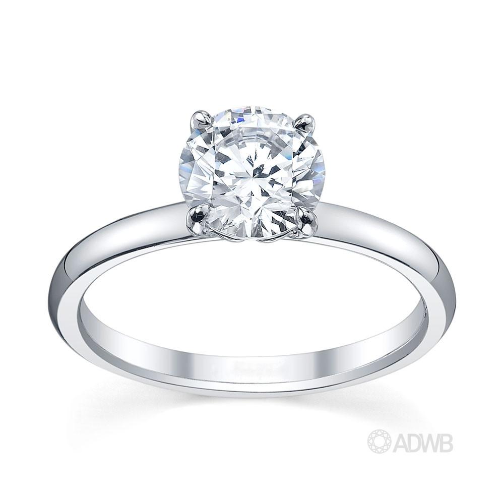 Australian Diamond Broker - Zara round brilliant cut diamond solitaire ring
