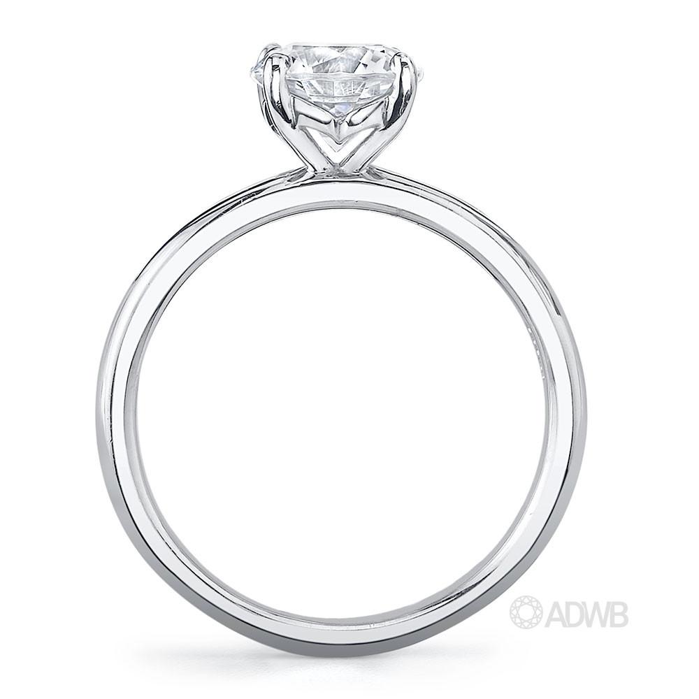 Zara round brilliant cut diamond solitaire ring