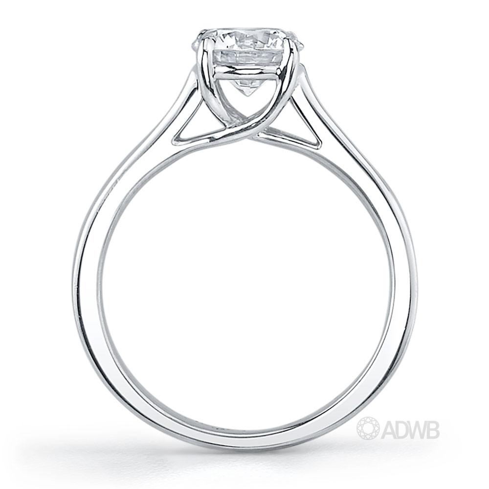 Monaco 4 claw diamond solitaire ring