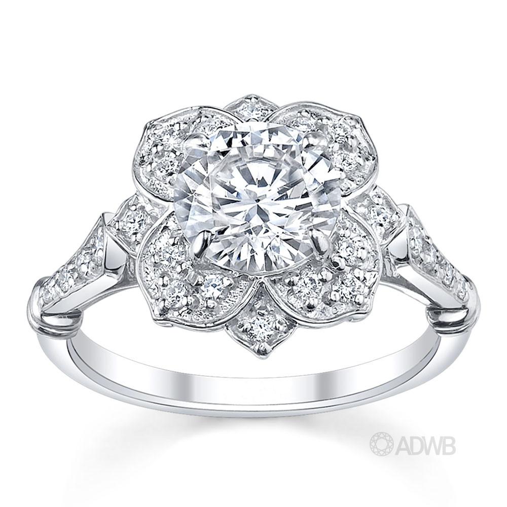 Australian Diamond Broker - Star of Melbourne diamond halo ring
