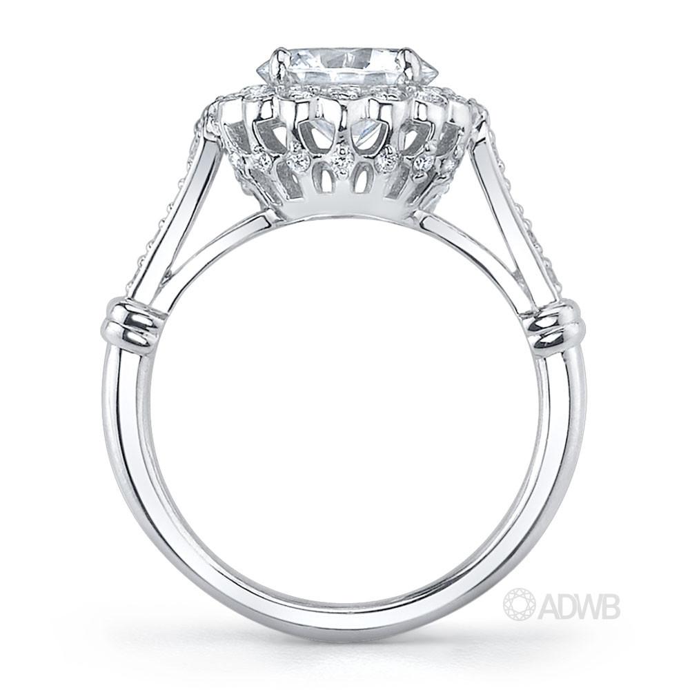 Countess diamond halo ring