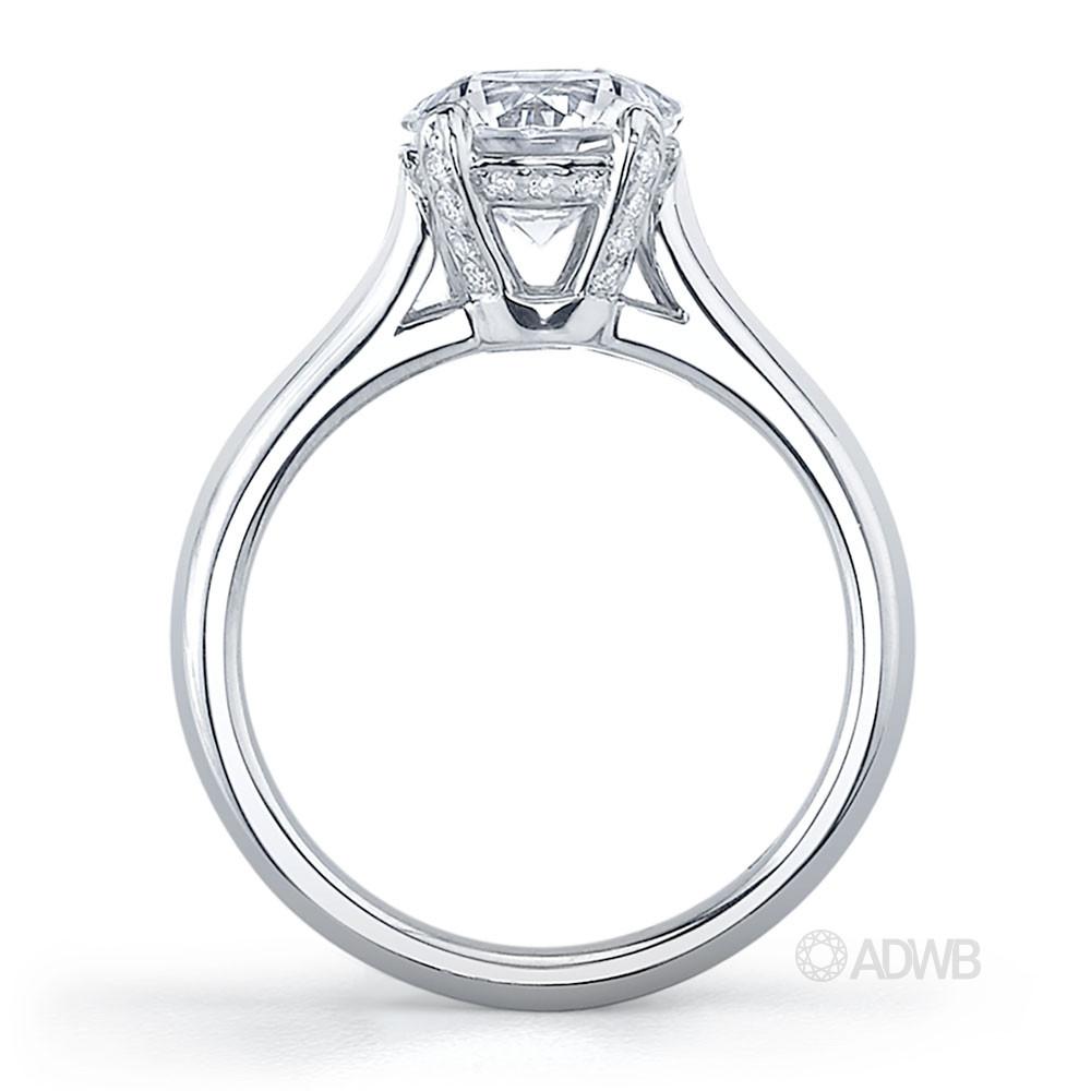 Harley 4 claw round brilliant cut diamond solitaire ring