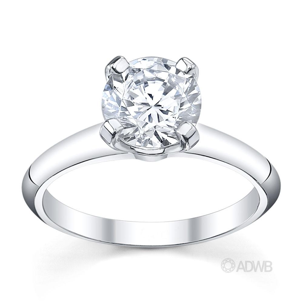 Australian Diamond Broker - Grace 4 claw round brilliant cut diamond solitaire ring