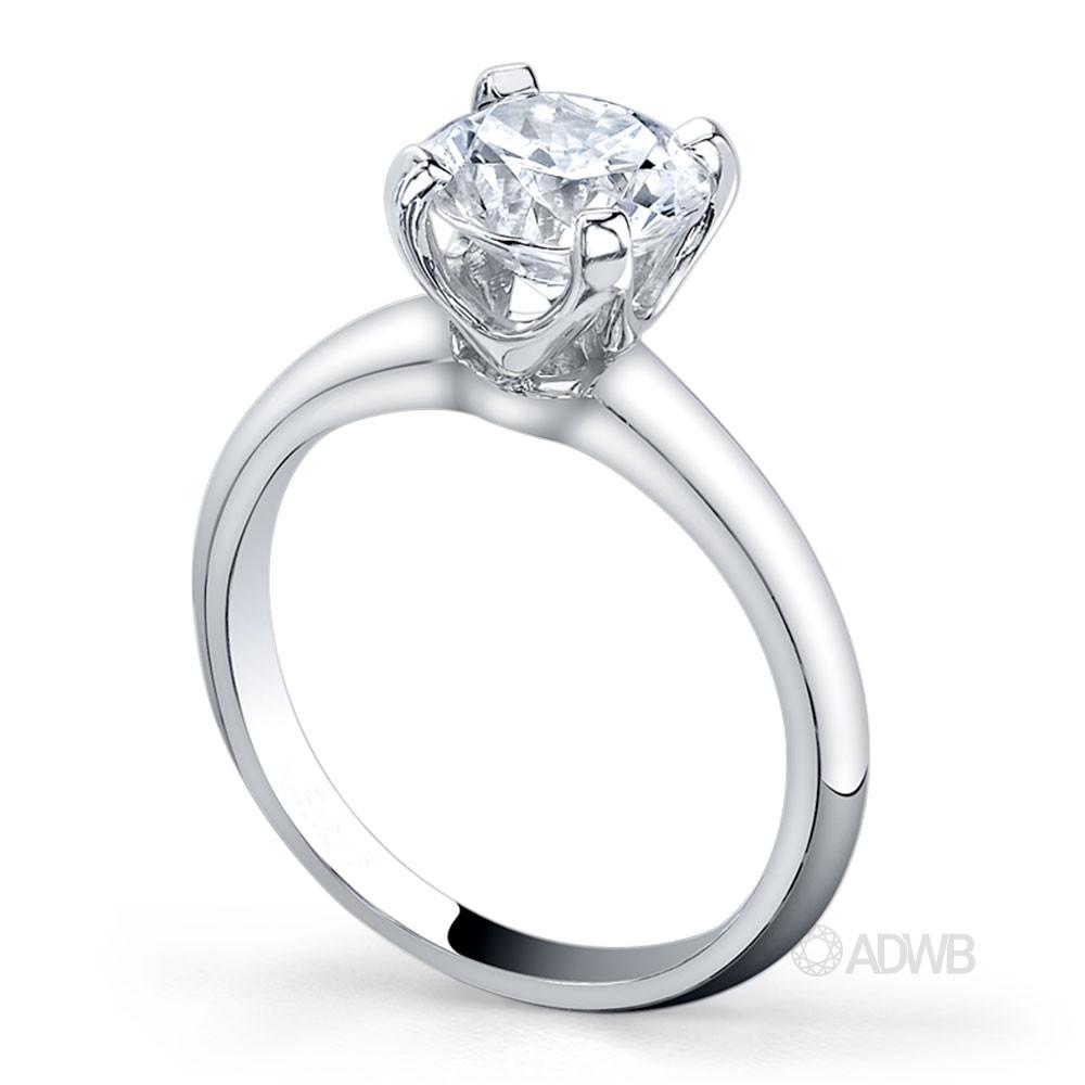 Grace 4 claw round brilliant cut diamond solitaire ring