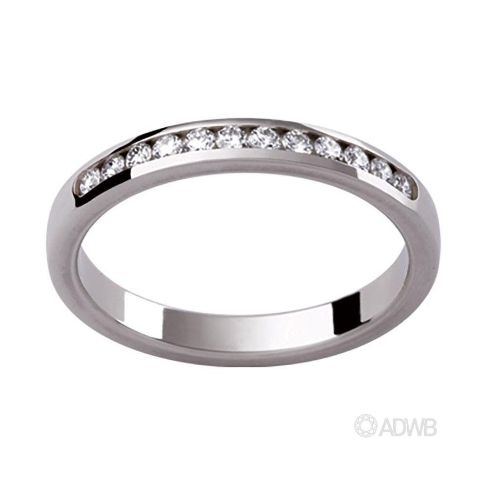 Australian Diamond Broker - Carmen 18ct White Gold Ladies Channel Set Band