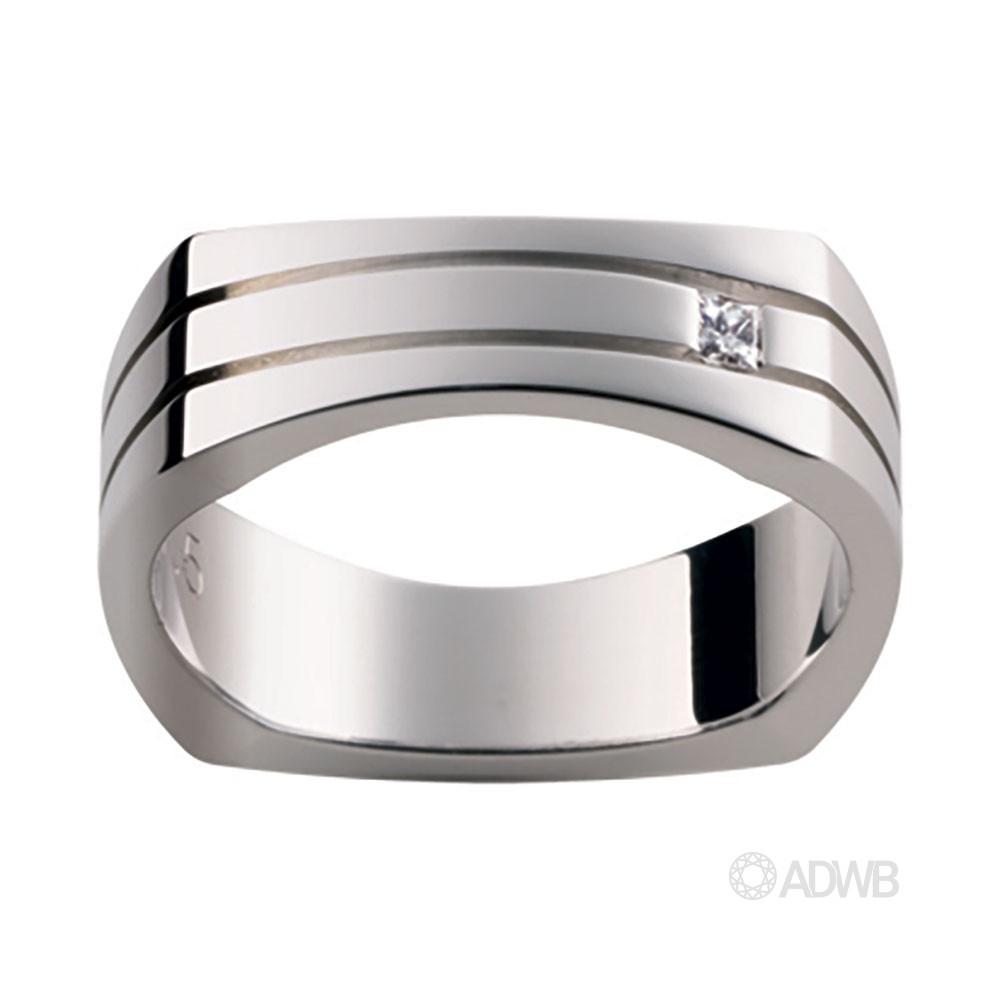 Australian Diamond Broker - 18ct White Gold Unique Diamond Set Band