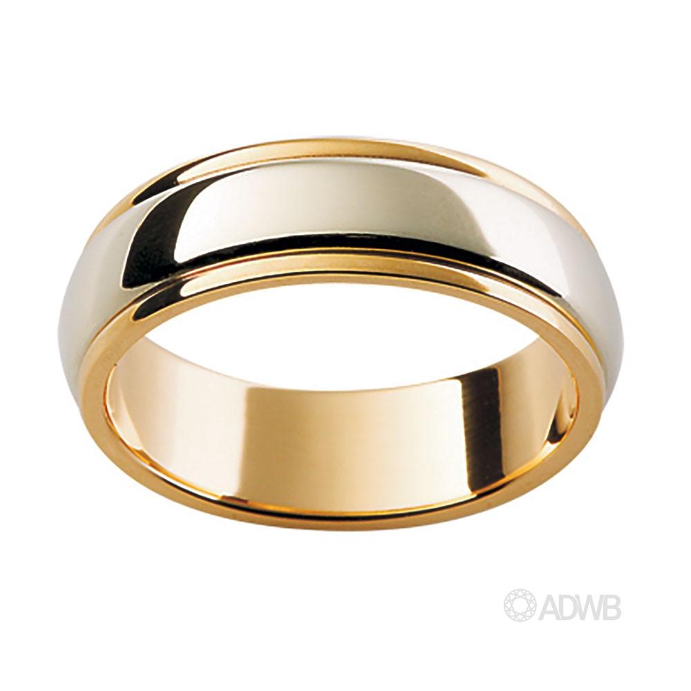 Australian Diamond Broker - 18ct White and Yellow Gold Band