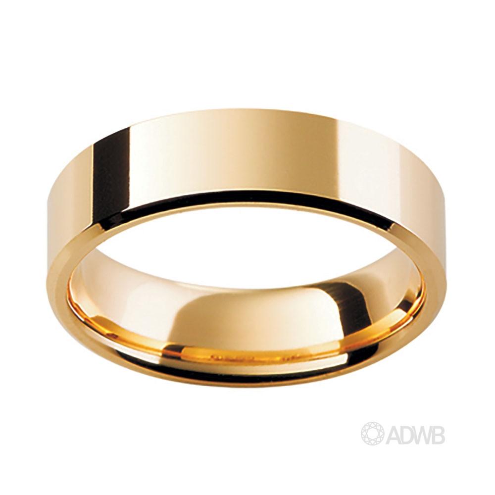 Australian Diamond Broker - 18ct Yellow Gold Fine Traditional Flat Band