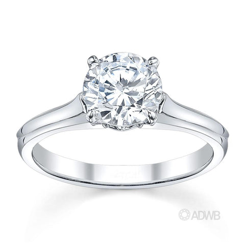 Australian Diamond Broker - Ashley round brilliant cut diamond solitaire ring