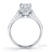 Round brilliant cut diamond solitaire ring