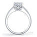 Surprise round brilliant cut diamond ring