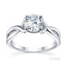 Australian Diamond Broker - Sophia curved split band round brilliant cut diamond solitaire ring