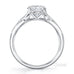 Sophia curved split band round brilliant cut diamond solitaire ring