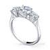 Classic 3 stone round brilliant cut diamond ring