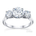 Australian Diamond Broker - Serenity 3 stone round brilliant cut diamond ring