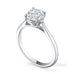 Classic 4 claw round brilliant cut diamond ring