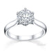 Australian Diamond Broker - Wide band 6 claw classic round brilliant cut diamond ring