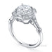 Polly round brilliant cut diamond halo ring