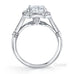 Polly round brilliant cut diamond halo ring