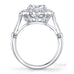 Royal Crown halo diamond ring