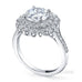 Double halo diamond ring