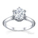 Australian Diamond Broker - Elegant 6 claw round brilliant cut diamond solitaire ring