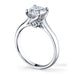 Elegant 4 claw round brilliant cut diamond solitaire ring