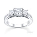 Australian Diamond Broker - Classic 3 stone princess cut diamond ring with princess cut channel set band