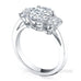 Oval cut 3 stone diamond ring