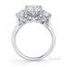 Elegant 4 claw round brilliant cut diamond solitaire ring