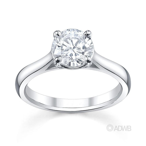 Australian Diamond Broker - Allure 4 claw round brilliant cut diamond solitaire ring