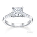 Australian Diamond Broker - Classic Princess cut diamond ring with channel set diamond band