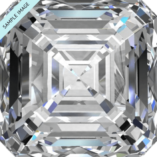 0.7 carat Asscher diamond J color VS2 clarity