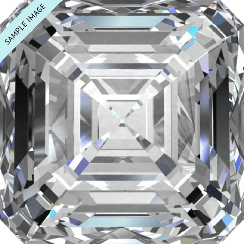 0.7 carat Asscher diamond J color VS2 clarity