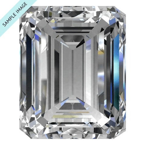 0.5 carat Emerald diamond D color SI2 clarity