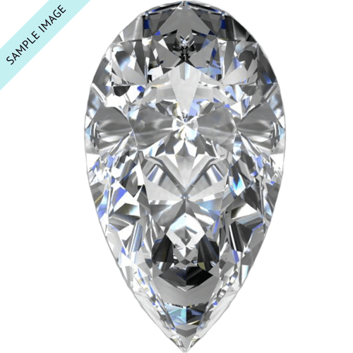 0.5 carat Pear diamond H color SI2 clarity
