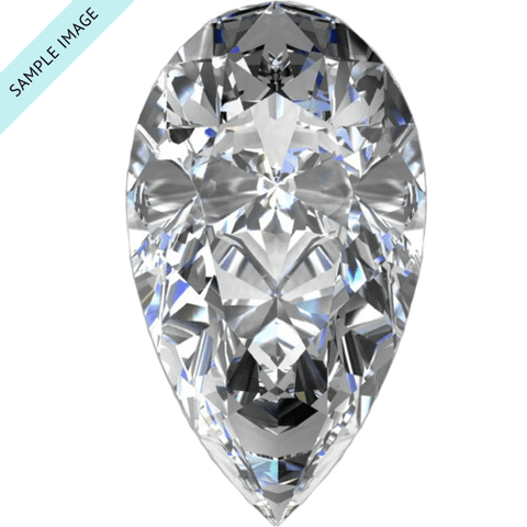 0.5 carat Pear diamond H color SI2 clarity