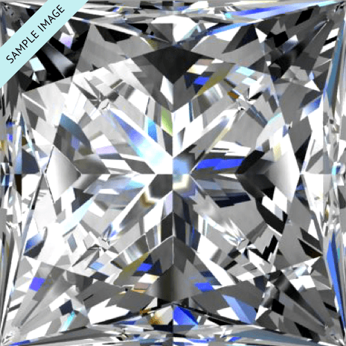 0.5 carat Princess diamond E color VS2 clarity